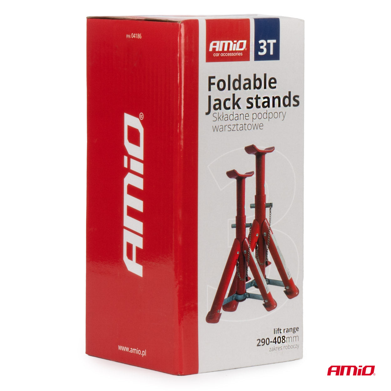 Amio Assteunen kriksteunen jack stands - verstelbaar 29 - 40,8 cm (2 stuks)