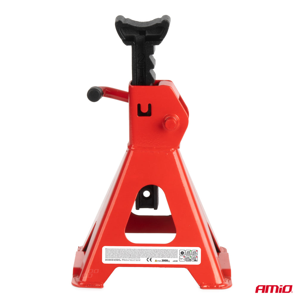 Amio Assteunen kriksteunen jack stands - verstelbaar 275-415mm (2 stuks)