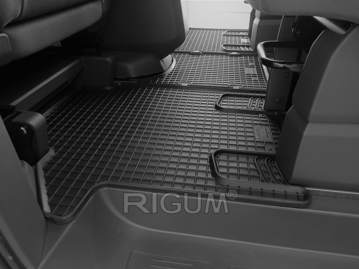 Automatten voor 2e zitrij Volkswagen T7 Multivan (vanaf 2022) - 3-delig - Rubber