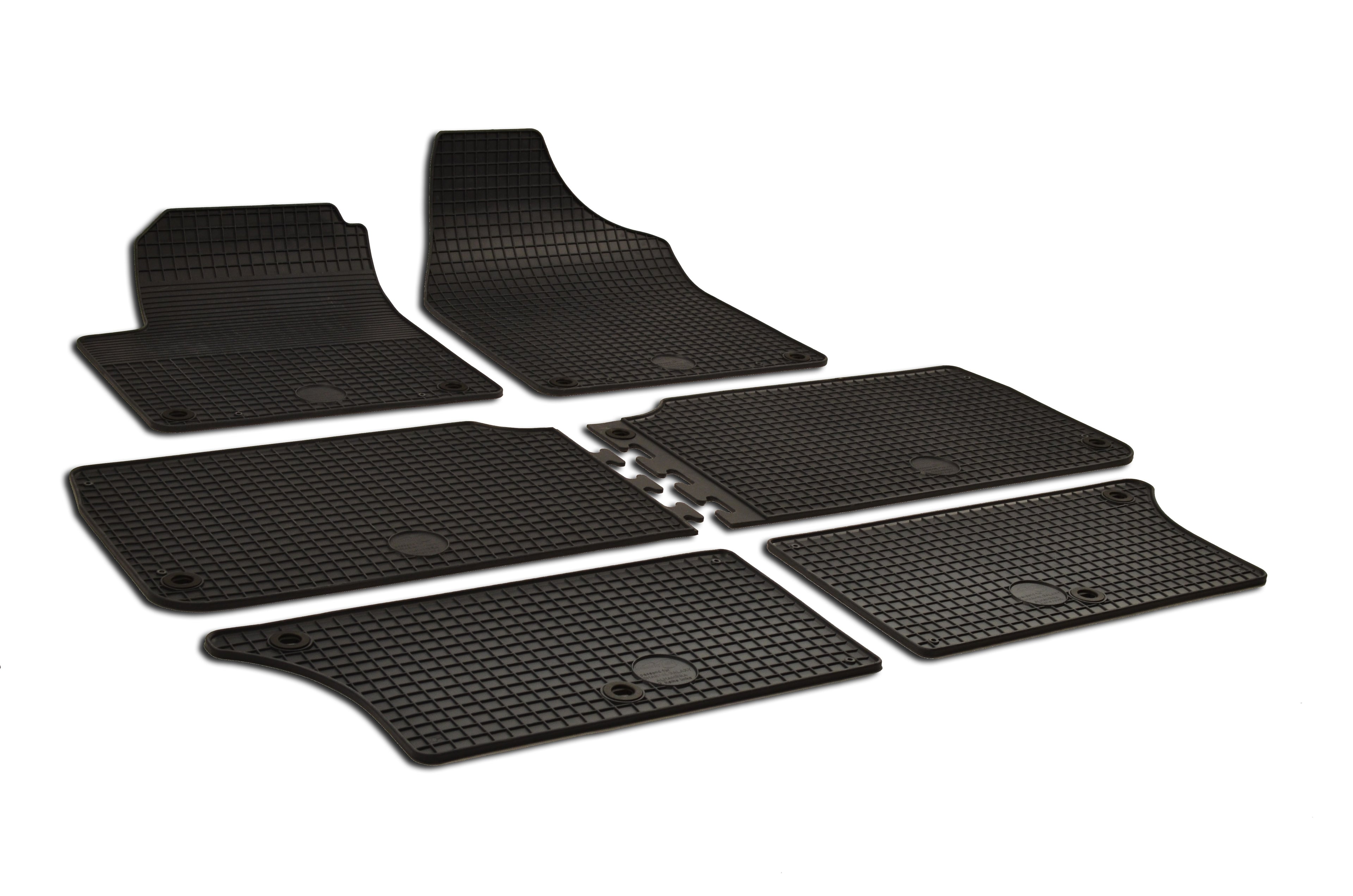Rubber automatten op maat - Seat Alhambra, VW Sharan 1996-2009 (ronde bevestiging)