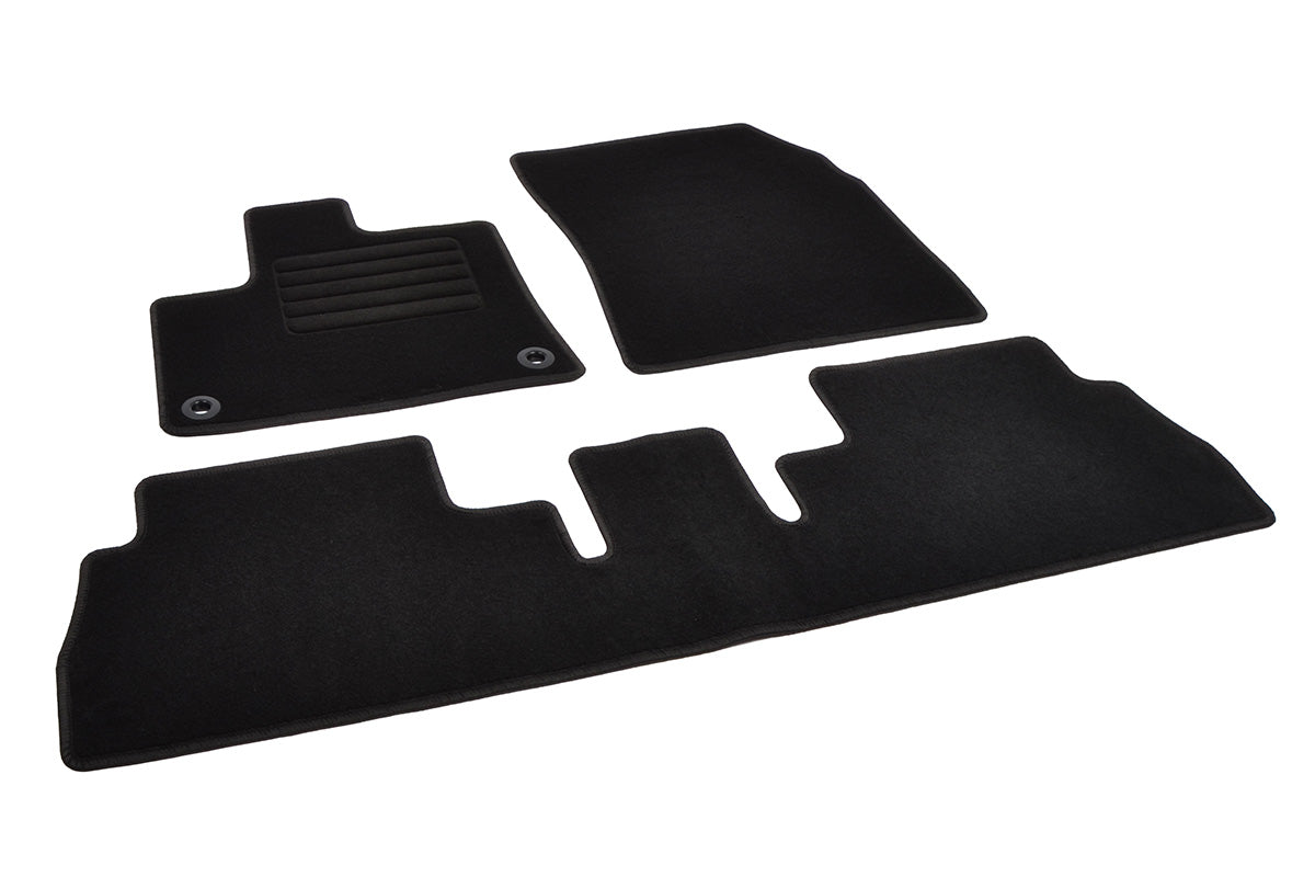 Automatten voor Opel Combo E, Peugeot Rifter, Citroen Berlingo 3, Toyota Proace City Verso (vanaf 2018), 5-zits - Naaldvilt - 3-delig