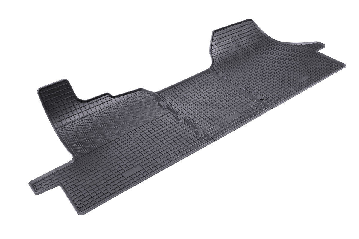 Automatten voor Citroën Jumper (2006-2014), Fiat Ducato (2006-2014), Fiat Ducato (vanaf 2022), Opel Movano C (vanaf 2021), Peugeot Boxer (2006-2014) - 3-delig - Rubber