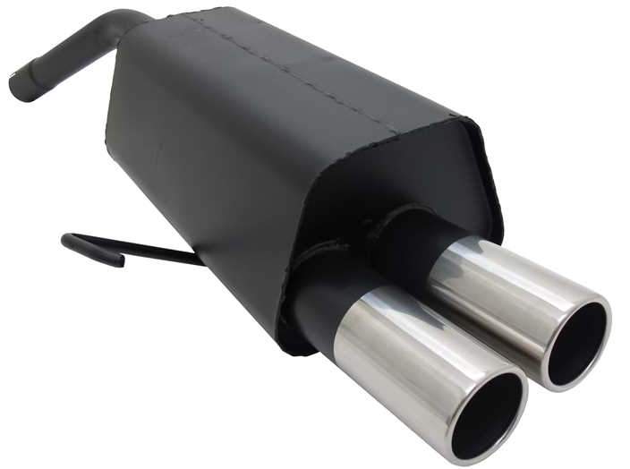 Novus einddemper voor Alfa Romeo 156, 156 Sportwagon, GT - 2x76 mm - M-Design