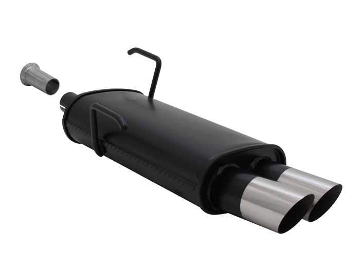 Novus einddemper voor Peugeot 206, 206CC - 2x76 mm - MS-Design