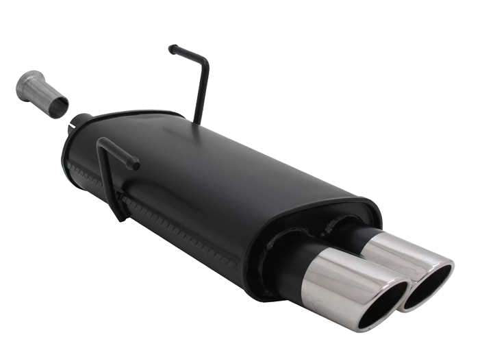 Novus einddemper voor Peugeot 206, 206CC - 2x76 mm - SR-Design