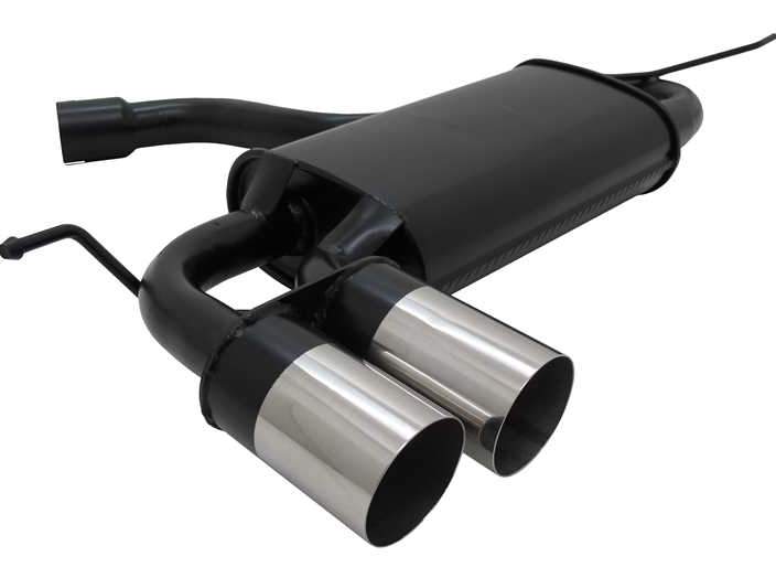 Novus einddemper voor Audi A3, Vw Golf 5 GTI, Scirocco - 2x76 mm - RL-Design