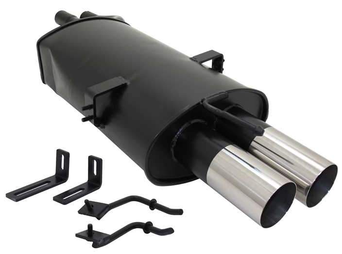 Novus einddemper voor Bmw 3-Serie E46 Sedan, Coupe, Touring - 2x76 mm - RL-Design