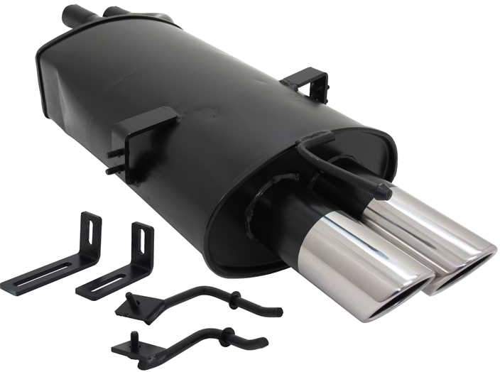 Novus einddemper voor Bmw 3-Serie E46 Sedan, Coupe, Touring - 2x76 mm - SR-Design