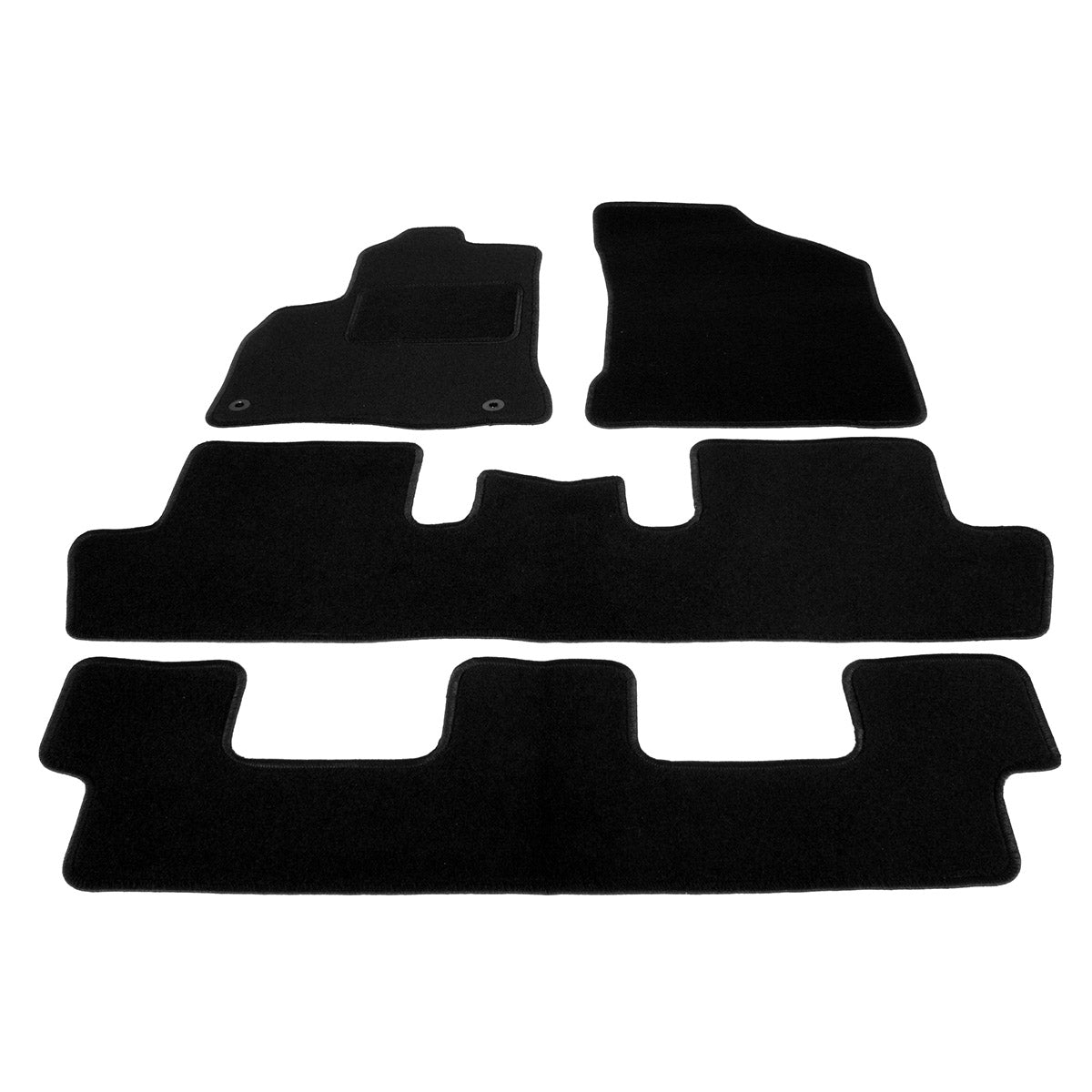 Automatten voor Peugeot 5008 (7-zits) (2009-2016) - Naaldvilt - 4-delig - Complete set