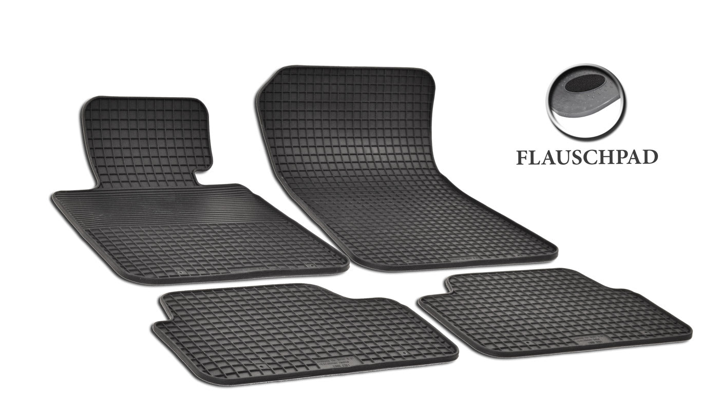 Rubber automatten voor BMW 1-serie E87 2004-2013, X1 E84 2009-2015 - Rubber - 4-delig - Complete set