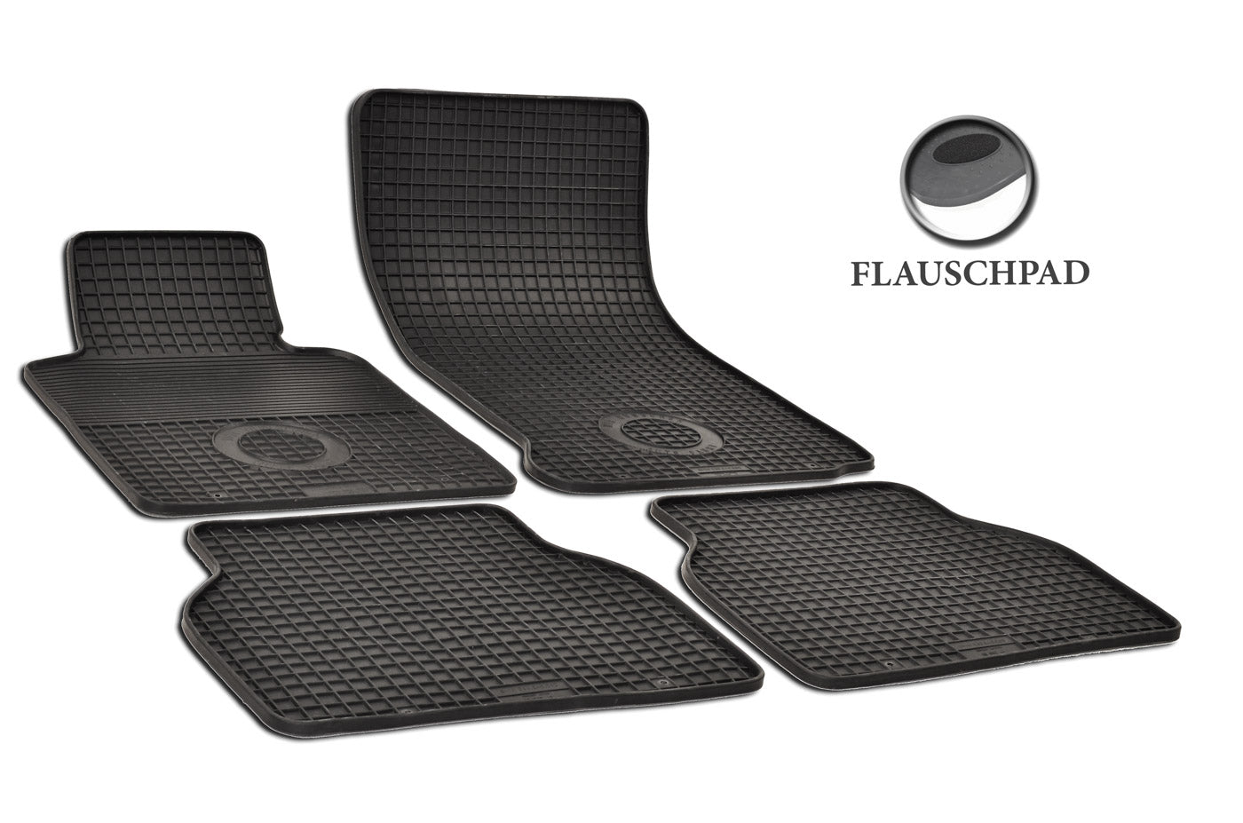 Rubber automatten voor BMW 3-serie E46 (niet voor cabrio) 1998-2004 - Rubber - 4-delig - Complete set