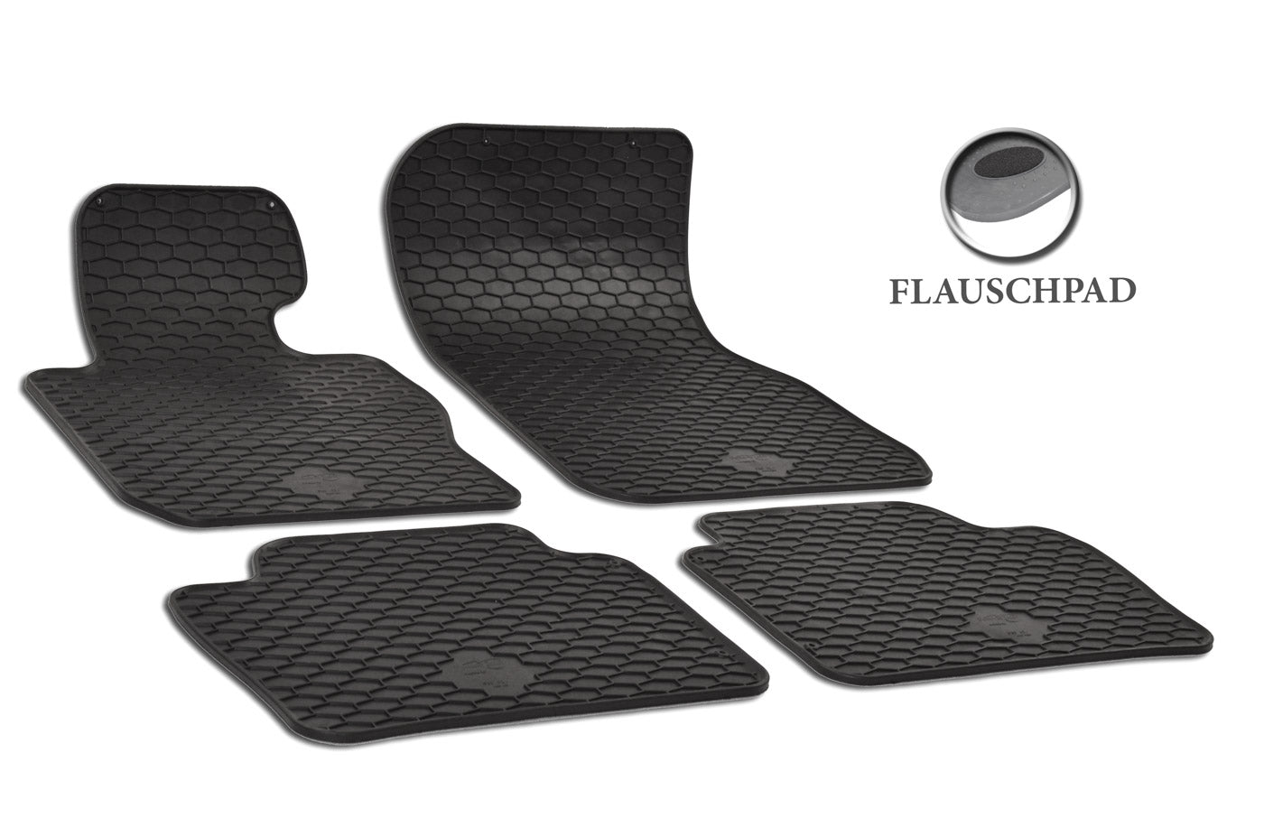 Rubber automatten voor BMW 3-serie F30/F31/F34 en G20/21 en de 4-serie F32/F33/F36 en G22/G23/G26 vanaf 2013 - Rubber - 4-delig - Complete set