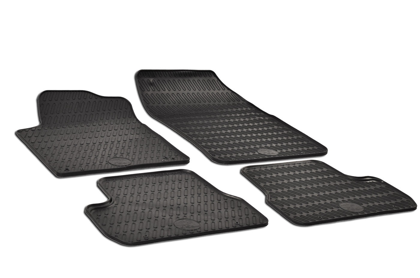 Rubber automatten voor Citroën C3 DS3, Peugeot 208 en 2008 vanaf 2010 - Rubber - 4-delig - Complete set