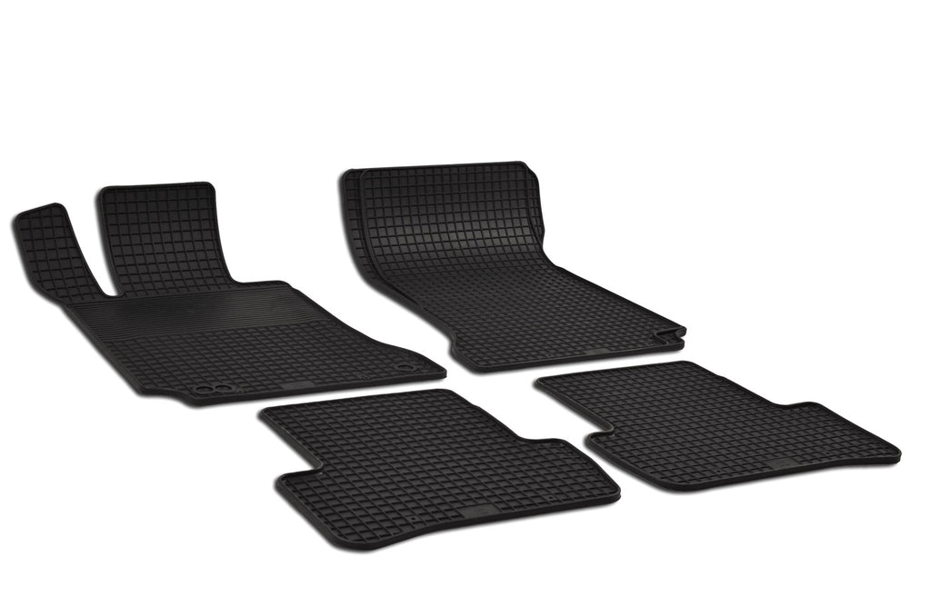 Rubber automatten voor Mercedes C-Klasse W204 07-14, C-Klasse W205 vanaf 2014 - Rubber - 4-delig - Complete set