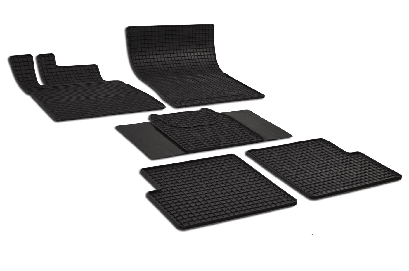 Rubber automatten voor Mercedes G-Klasse W463 1990-2018 lange versie - Rubber - 4-delig - Complete set