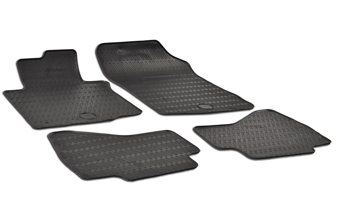 Rubber automatten voor Peugeot 107, Citroen C1, Toyota Aygo 2005-2014 & vanaf 2014 - Rubber - 4-delig - Complete set