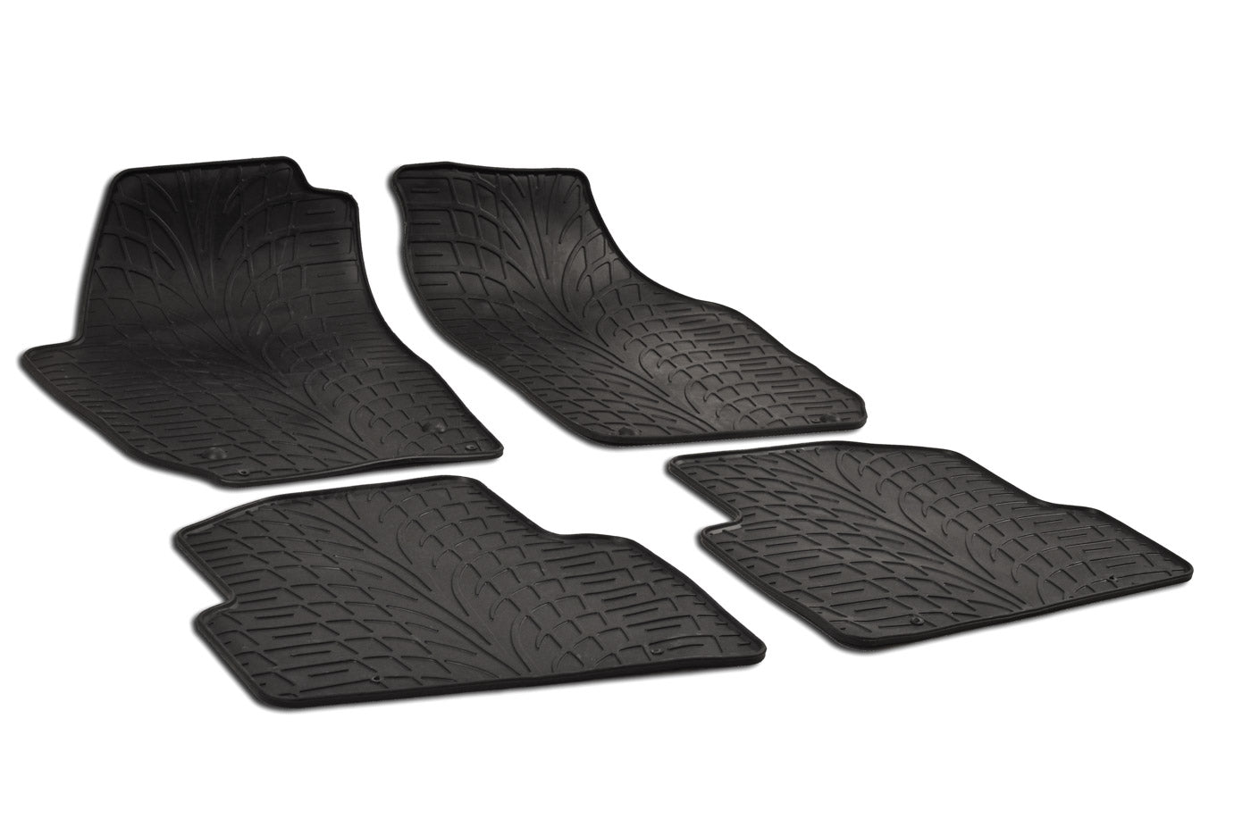 Rubber automatten voor Skoda Fabia 2 2007-2014 - Rubber - 4-delig - Complete set