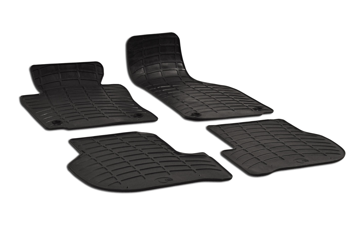 Rubber automatten voor VW GOLF 5 2003-2009, Golf 6 2009-2011, JETTA 2005-2011 & SCIROCCO (ronde bevestiging) - Rubber - 4-delig - Complete set