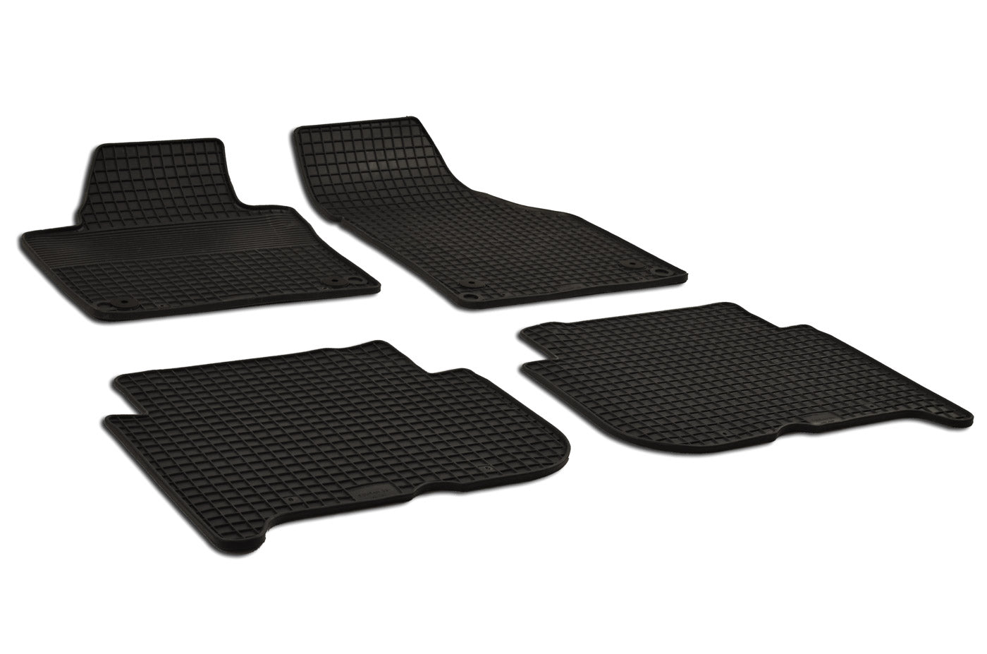 Rubber automatten voor VW TOURAN 2003-2015 (ovale bevestiging) - Rubber - 4-delig - Complete set
