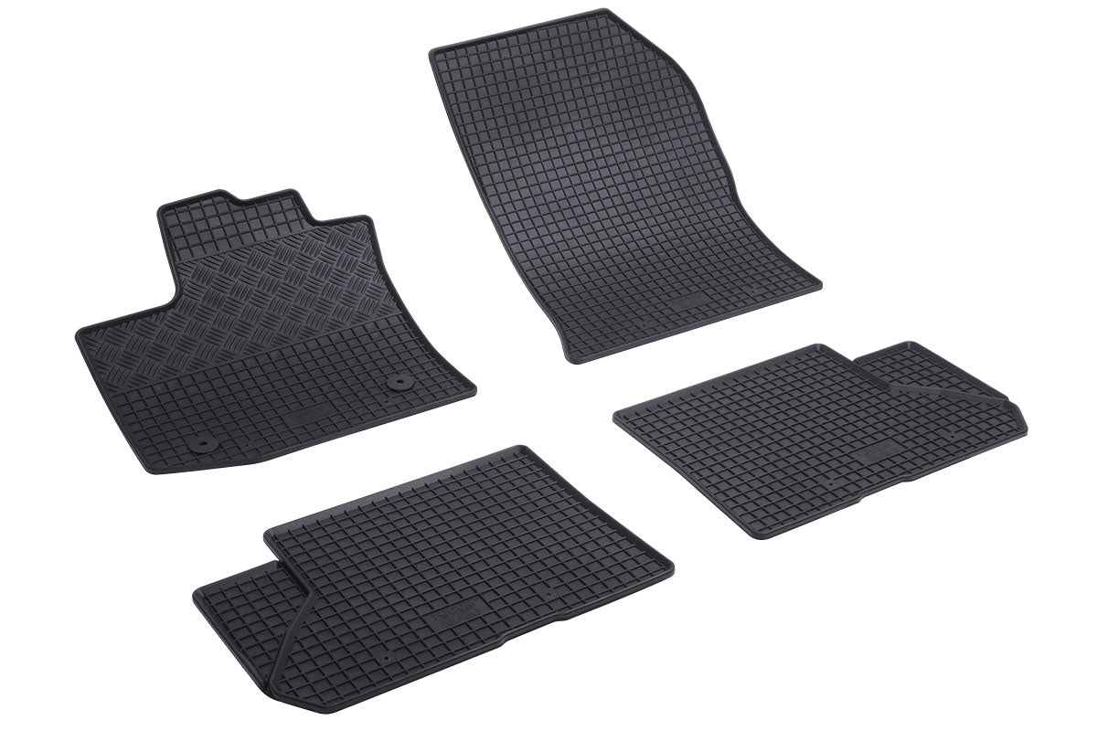Rubber automatten voor Dacia Dokker, Dacia Lodgy (2012-heden) - Rubber - 4-delig - Complete set
