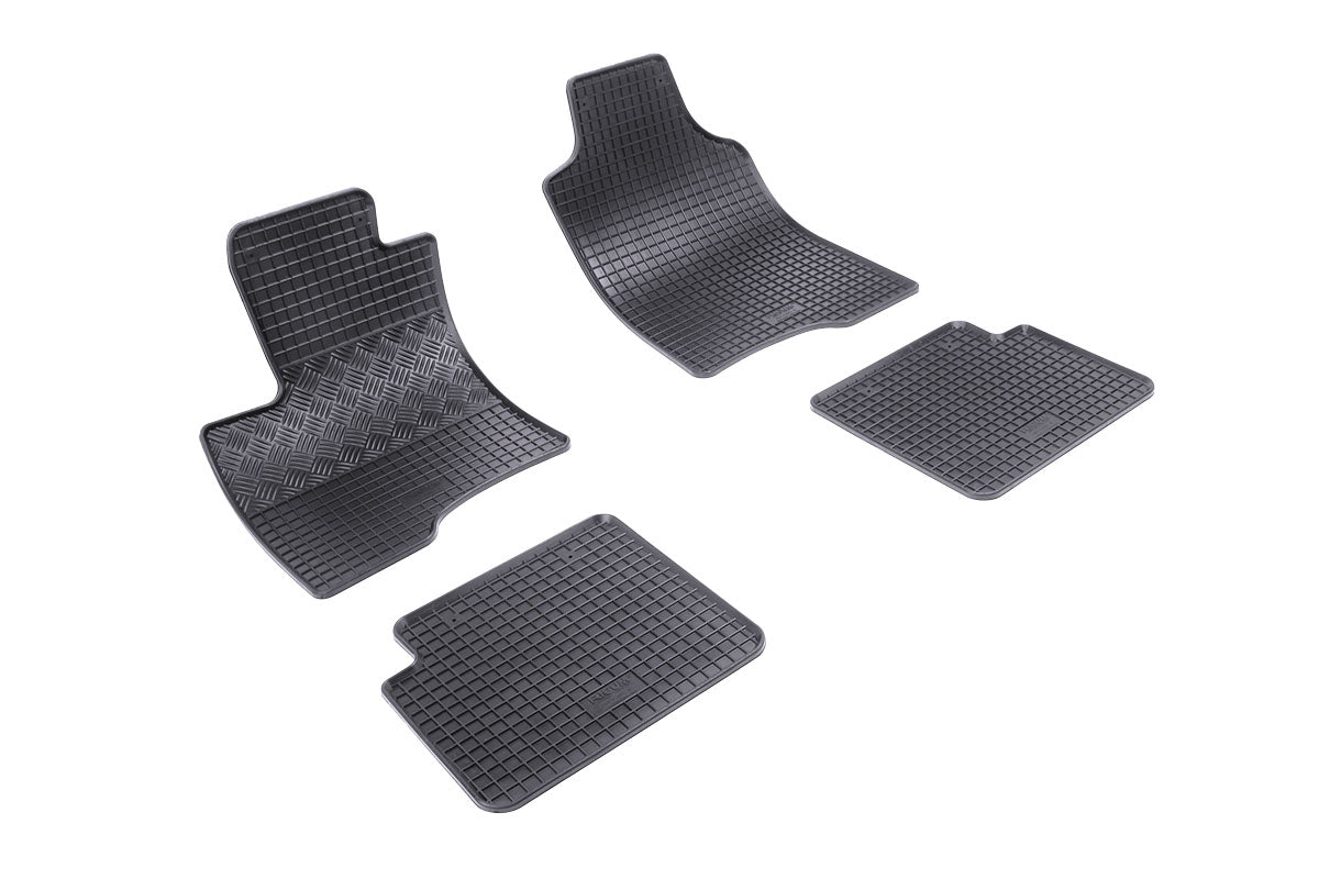 Rubber automatten voor Fiat Panda (2012-2024), Fiat Panda Hybrid (2020-2024) - Rubber - 4-delig - Complete set