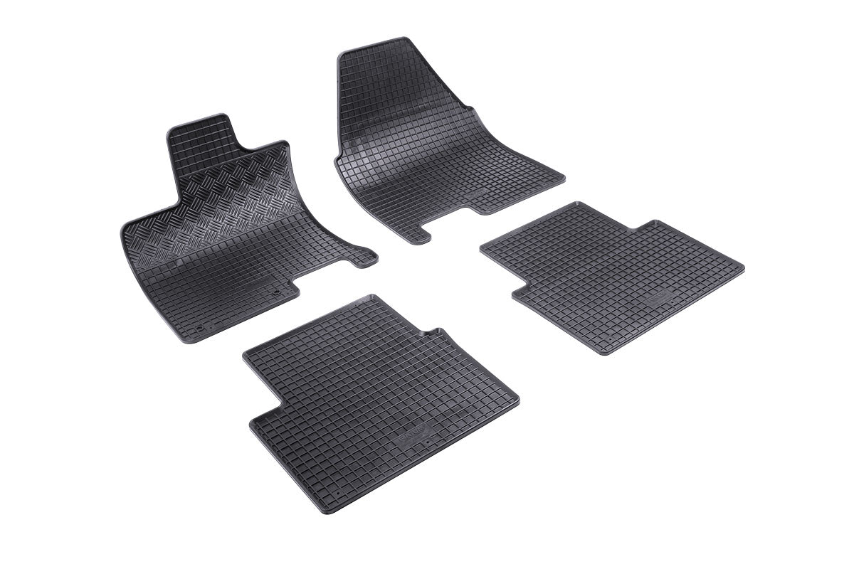 Rubber automatten voor Nissan Qashqai+2 (J10) (2008-2014) - Rubber - 4-delig - Complete set