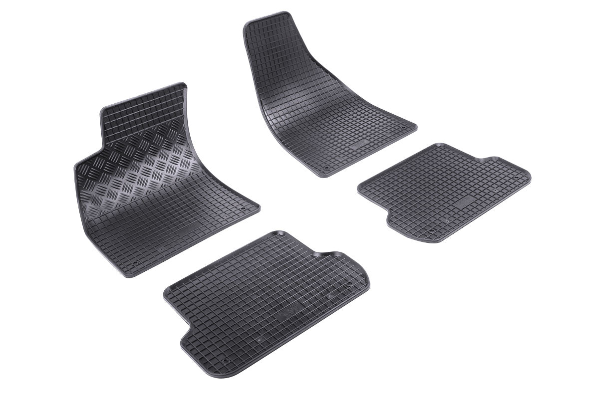 Rubber automatten voor Audi A4 (B6/B7) (2001-2008), Seat Exeo (2008-2013) - Rubber - 4-delig - Complete set