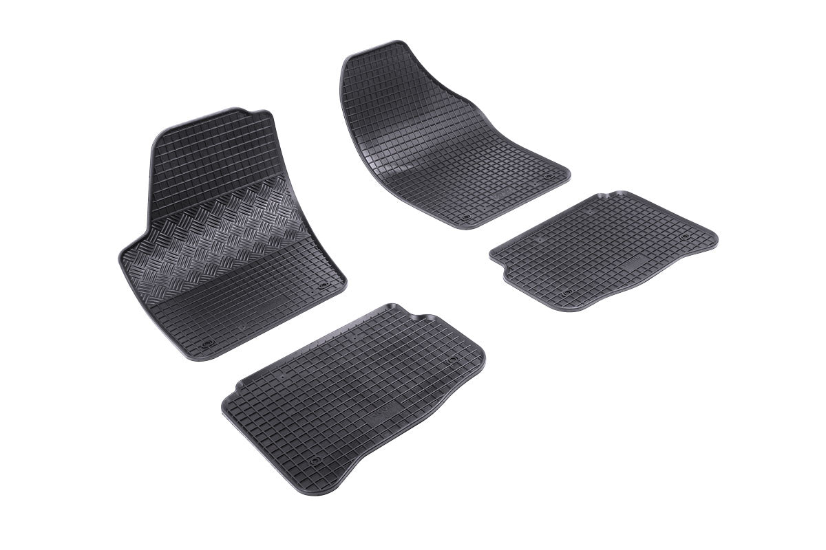Rubber automatten voor SEAT Cordoba 6L2 (2002-2009), SEAT Ibiza 6L (2002-2008), Skoda Fabia 6Y (1999-2007), VW Fox (2005-2011), VW Polo 9N (5-zits) (2002-2009)