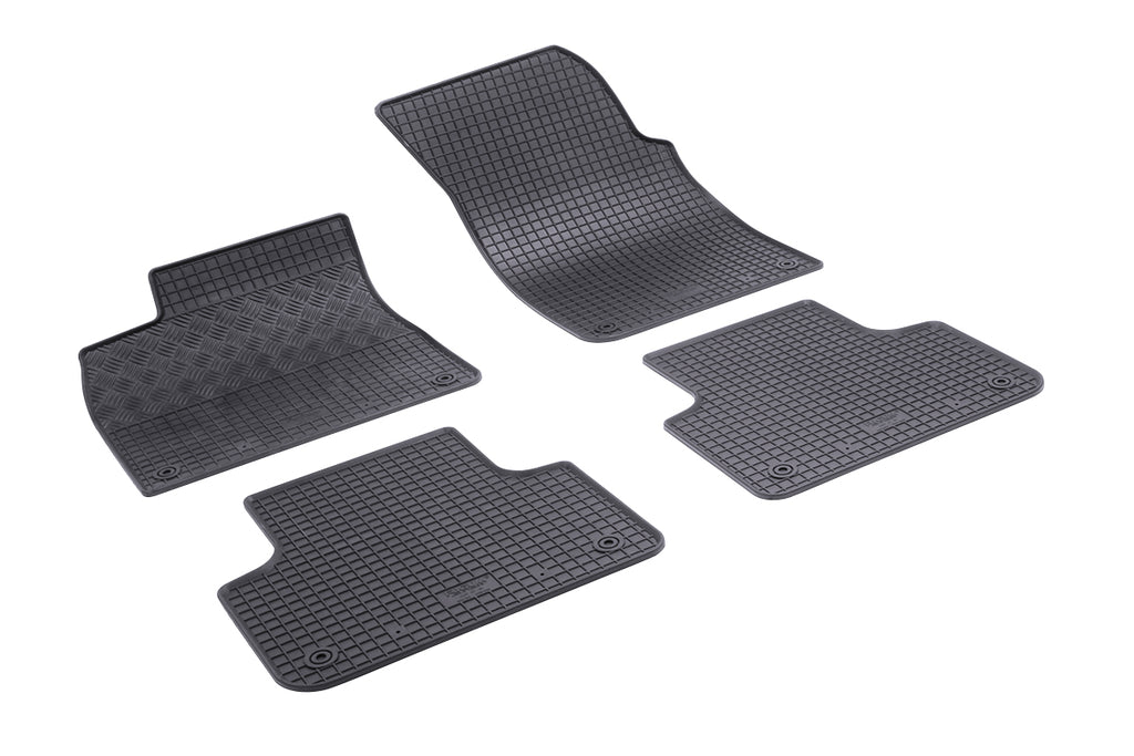Rubber automatten voor Audi Q7 (4M) (2015-2023), Audi Q8 (4M) (2019-heden) - Rubber - 4-delig - Complete set