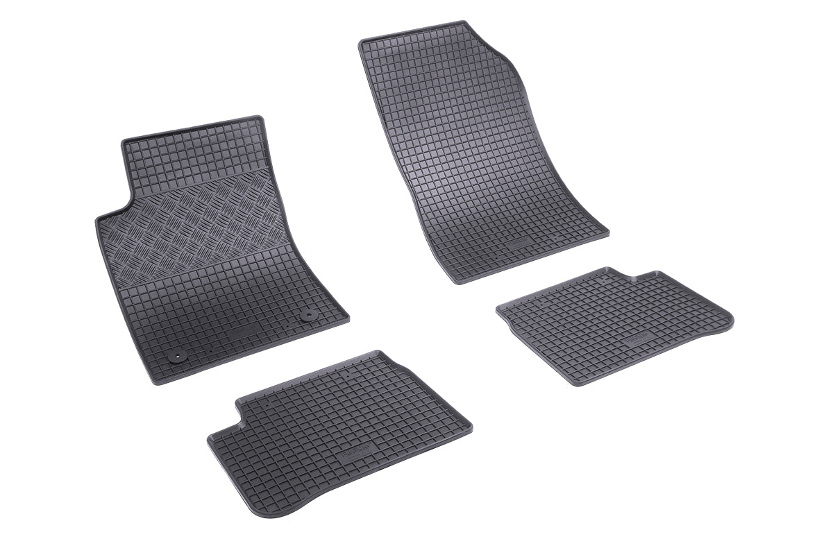 Rubber automatten voor Citroën C3 (2017-2023), Citroën C3 (2023-heden) - Rubber - 4-delig - Complete set