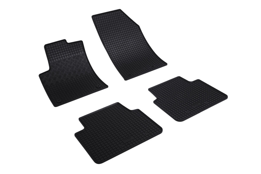 Rubber automatten voor Citroën C3 Aircross (A88) (2017-2024), Opel Crossland X (2017-2020), Opel Crossland (2020-2024) - Rubber - 4-delig - Complete set