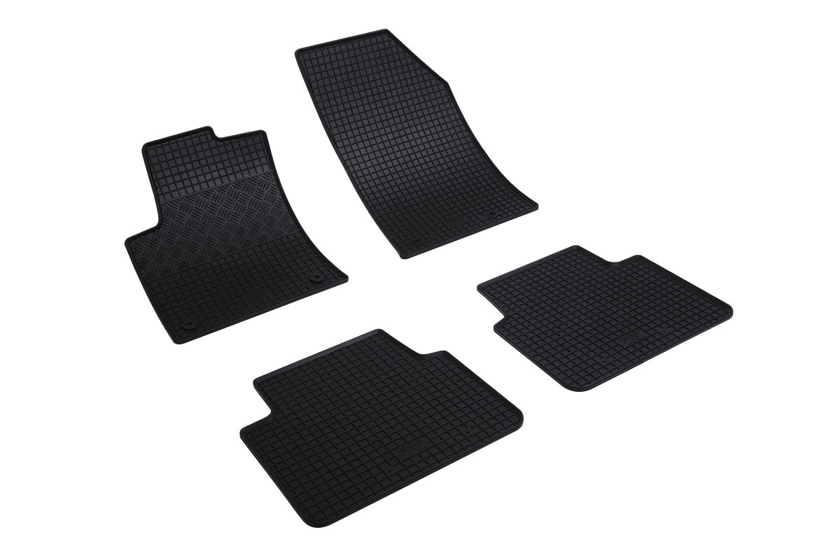Rubber automatten voor Citroën C3 Aircross (A88) (2017-2024), Opel Crossland X (2017-2020), Opel Crossland (2020-2024) - Rubber - 4-delig - Complete set