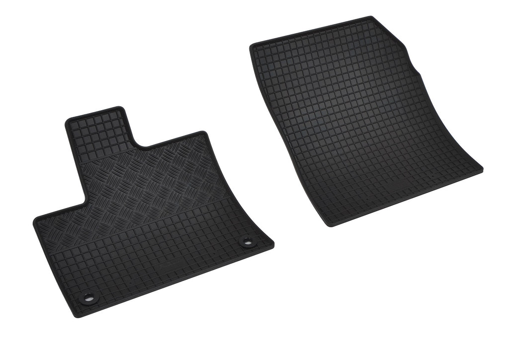 Rubber automatten voor Citroën Berlingo (K9) (2018-heden), Fiat Doblò (K9) (2023-heden), Opel Combo E (2018-heden), Peugeot Partner (K9) (2018-heden), Toyota ProAce City (2020-heden) - Rubber - 2-delig - Alleen voor