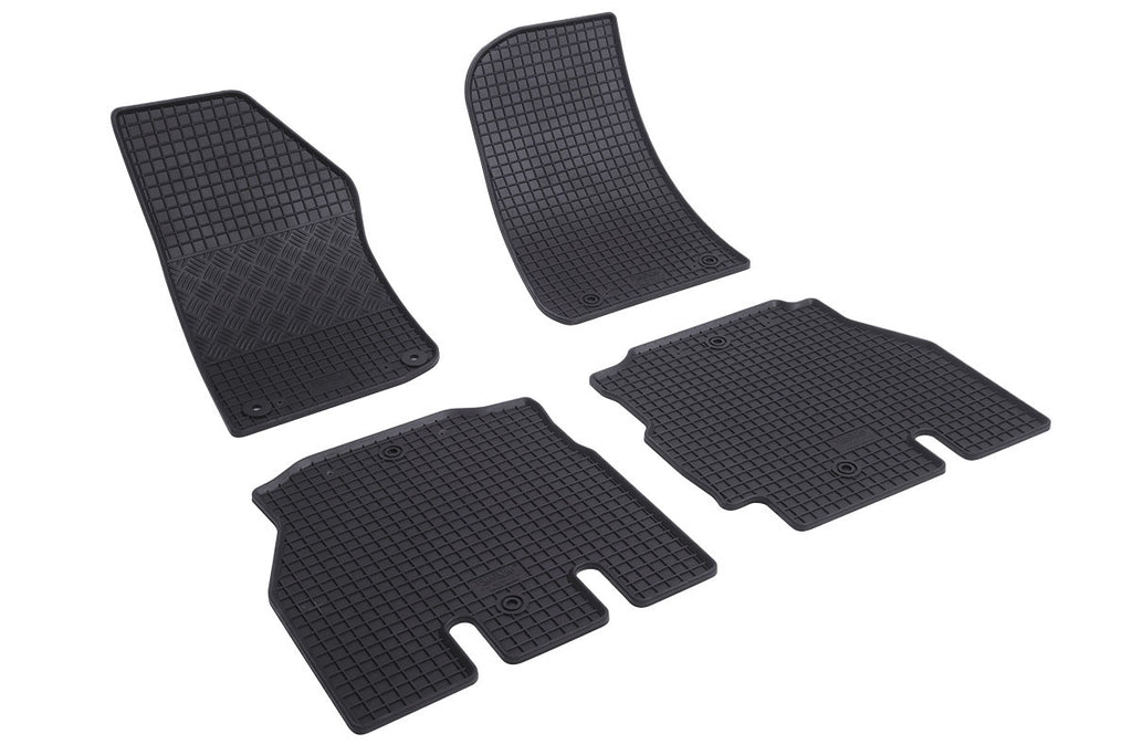 Rubber automatten voor Jeep Wrangler (5-deurs) (2019-heden) - Rubber - 4-delig - Complete set