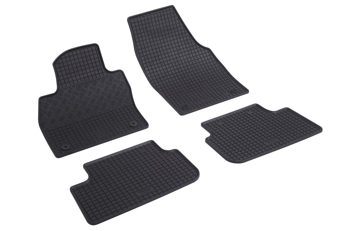 Rubber automatten voor VW T-Cross (C11) (2018-2024), VW T-Cross (2024-heden) - Rubber - 4-delig - Complete set