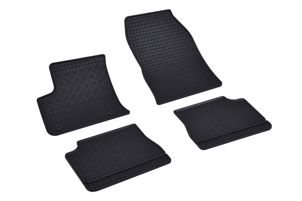 Rubber automatten voor Citroën e-C4 (2021-heden), Citroën e-C4 X (2023-heden), Opel Corsa-e (2019-heden), Opel Mokka-e (2020-heden), Peugeot e-208 (2019-heden), Peugeot e-2008 (2019-heden) - Rubber - 4-delig - Complete set