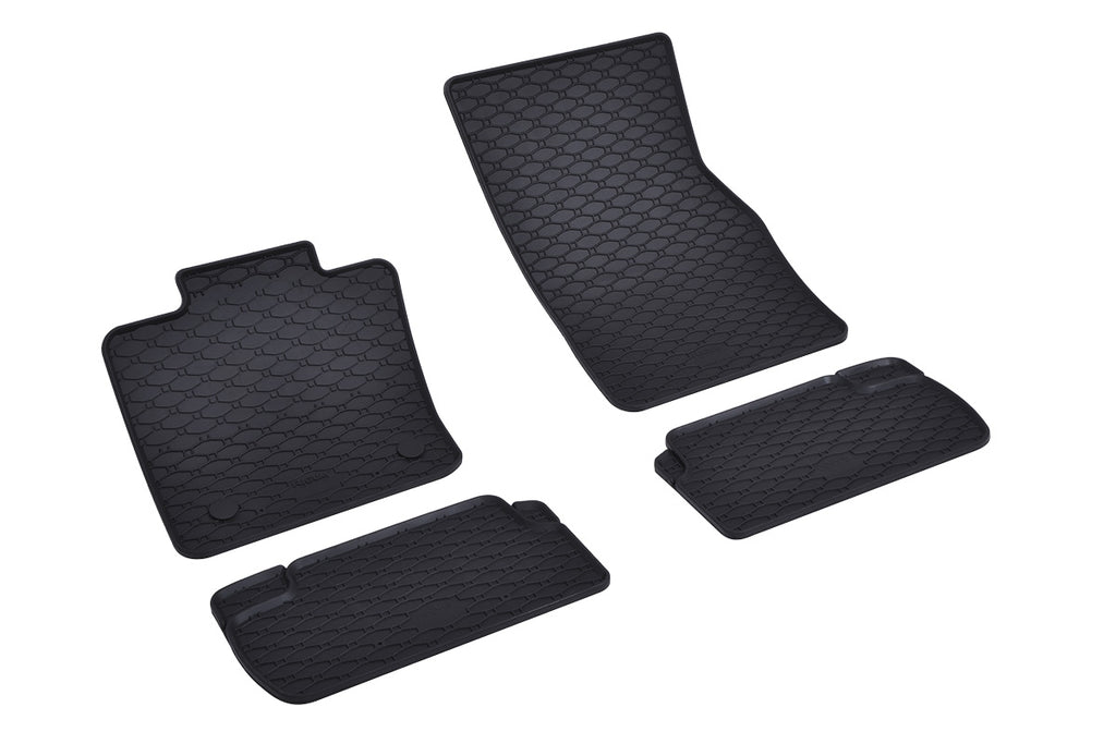 Rubber automatten voor Mini Cooper F55, F56 (2013-2024), Mini Cooper SE F55, F56 (Elektrisch) (2020-heden), Mini Cooper 3-deurs (F66) (2024-heden) - Rubber - 4-delig - Complete set