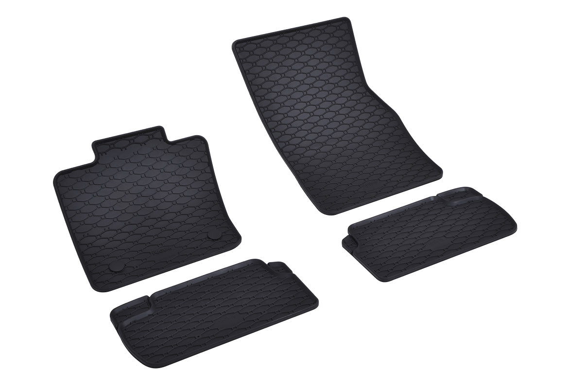 Rubber automatten voor Mini Cooper F55, F56 (2013-2024), Mini Cooper SE F55, F56 (Elektrisch) (2020-heden), Mini Cooper 3-deurs (F66) (2024-heden) - Rubber - 4-delig - Complete set