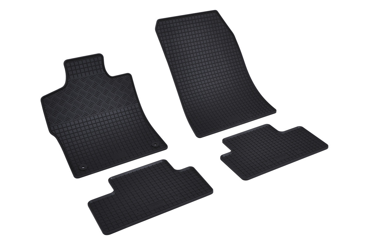 Rubber automatten voor Citroën DS4 (2021-heden), Opel Astra L Hatchback (Ook hybride) (2021-heden), Peugeot 308 Hatchback (P5) (Ook hybride) (2021-heden) - Rubber - 4-delig - Complete set