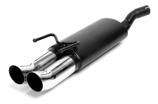 Novus RVS einddemper voor Opel Corsa B - 2 x 76mm - DTM