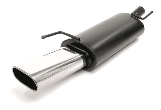 Novus RVS einddemper voor Vw Golf 3, Golf 3 Cabrio - 75 x 135mm