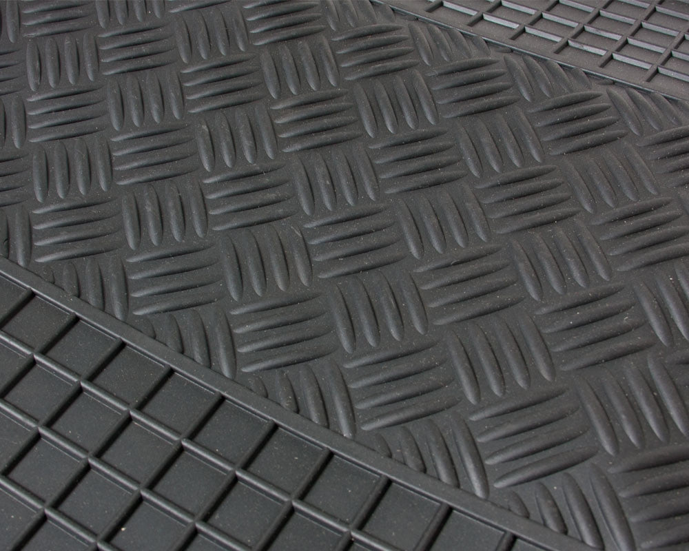 Rubber automatten voor 2e zitrij Citroën Jumpy, Fiat Scudo, Peugeot Expert (2007-2016)