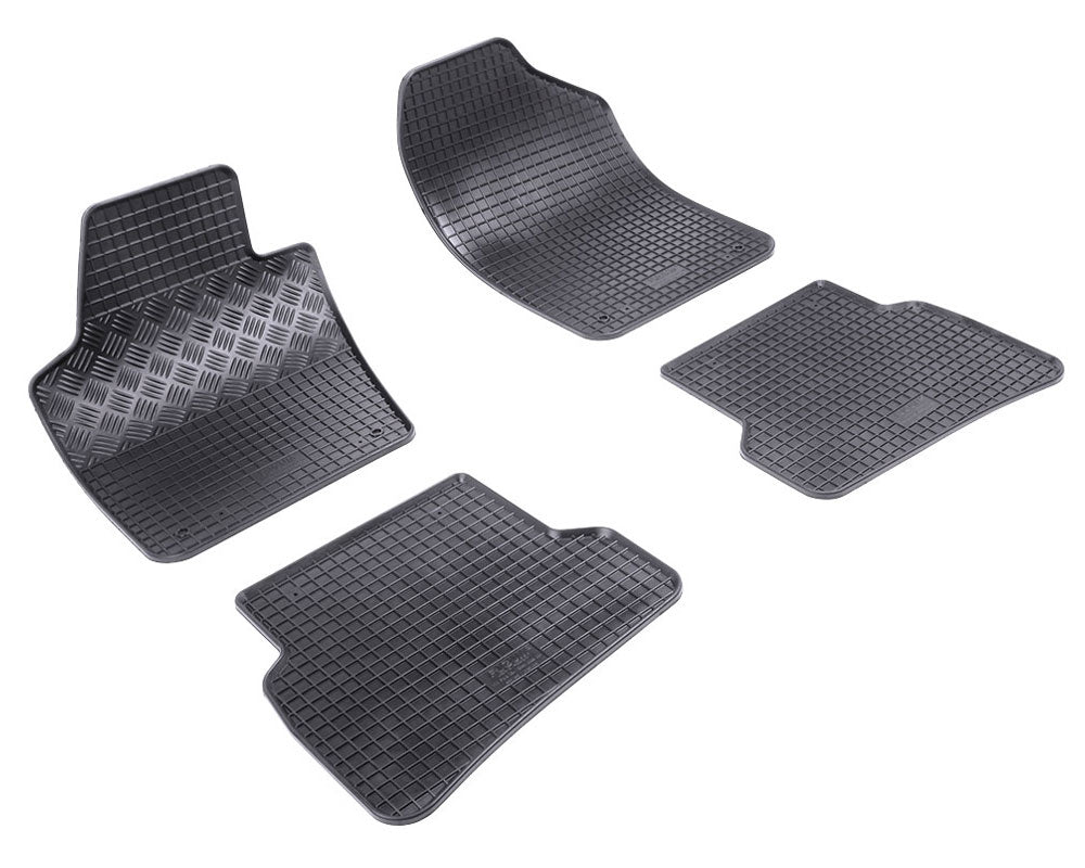Automatten voor SEAT Ibiza 6J, Skoda Fabia NJ, Volkswagen Polo 6R, Polo 6C (vanaf 2008) - 4-delig - Rubber