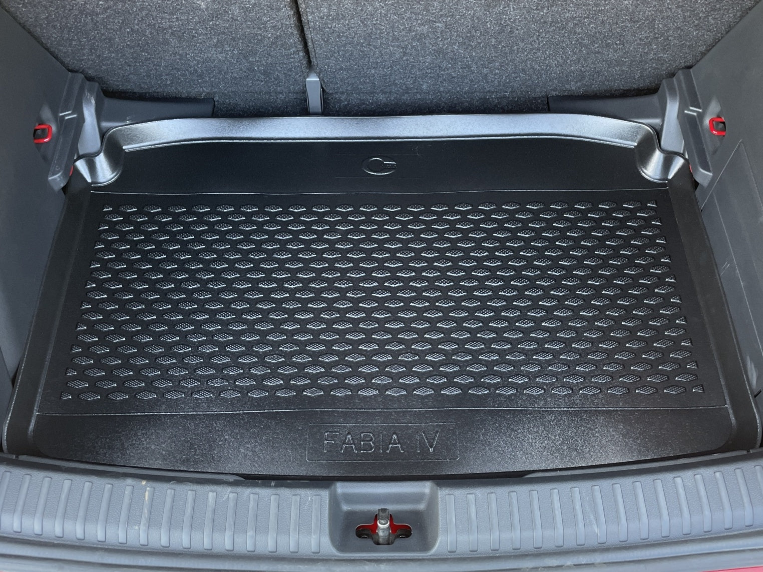 Kofferbakmat voor Skoda Fabia 4 (NU) (vanaf 2021), lage laadvloer - TPE-Rubber