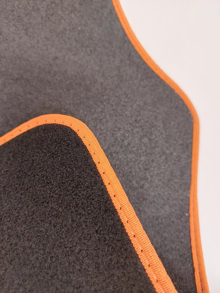 Universele automatten zwart met oranje - 4-delig