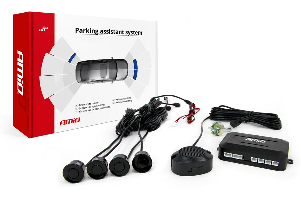 Parkeersensoren / Parkeerhulp met geluid - Zwart
