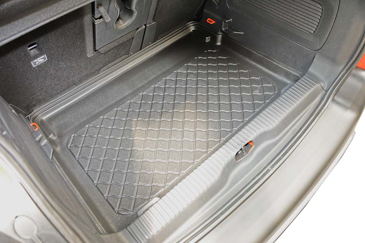 Guardliner kofferbakmat voor Citroen C3 Aircross (A88) (2017-2024), lage laadvloer en met verschuifbare achterstoelen - TPE-Rubber
