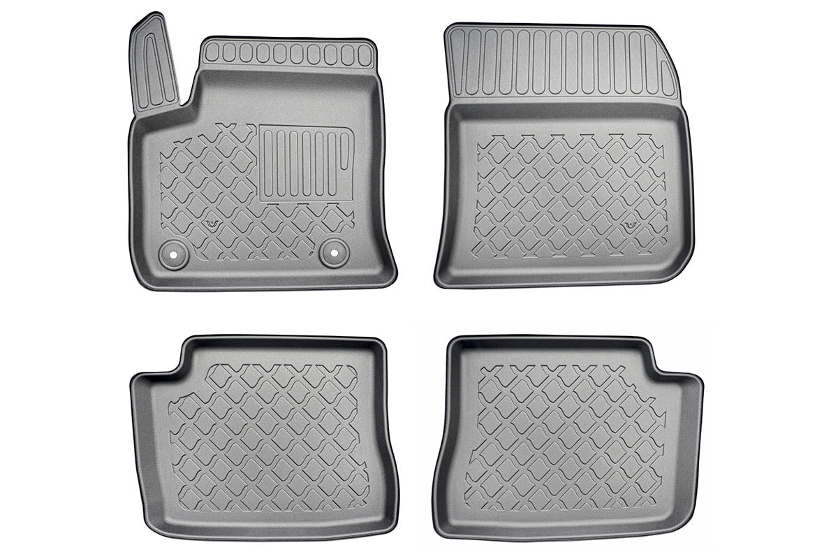 3D Automatten voor Opel Corsa-e, Mokka-e en Peugeot e-208 (vanaf 2020) (electric) - TPE-Rubber - 4-delig