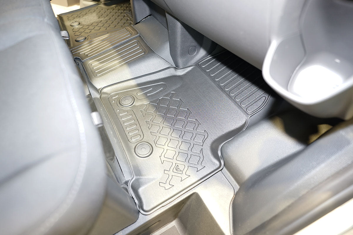 3D Automatten voor Ford Transit Custom (2013-2023), Handschakel - TPE-Rubber - 2-delig