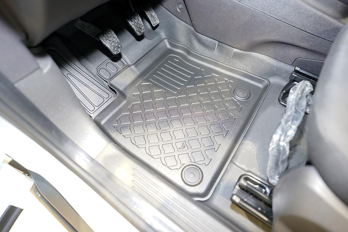 3D Automatten voor Ford Transit Courier (2014-2023), 2-zits - TPE-Rubber - 2-delig
